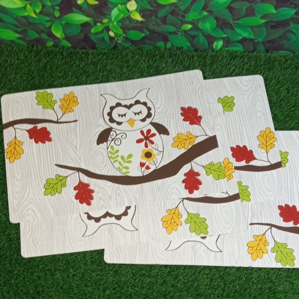 Ritz Sleepy Owl Design Placemat Set